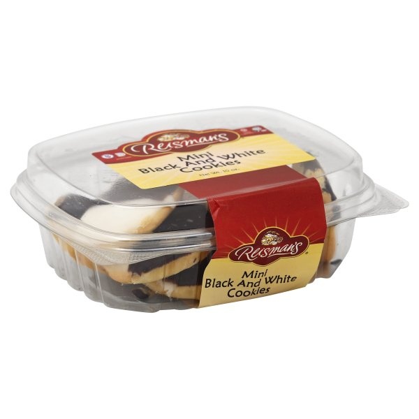 slide 1 of 4, Reisman's Cookies - Mini Black & White, 12 oz