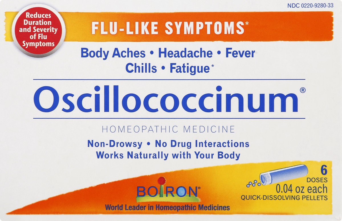 slide 1 of 1, Boiron Quick-Dissolving Pellets Oscillococcinum 6 ea, 6 ct