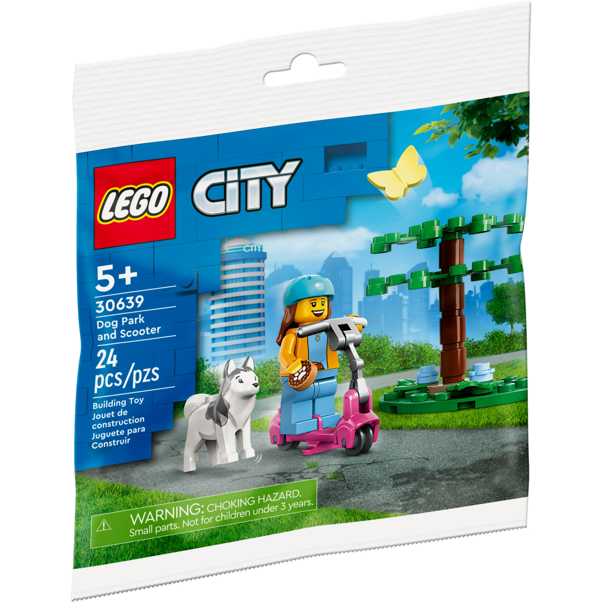 slide 1 of 1, LEGO Dog Park And Scooter 30639, 24 ct