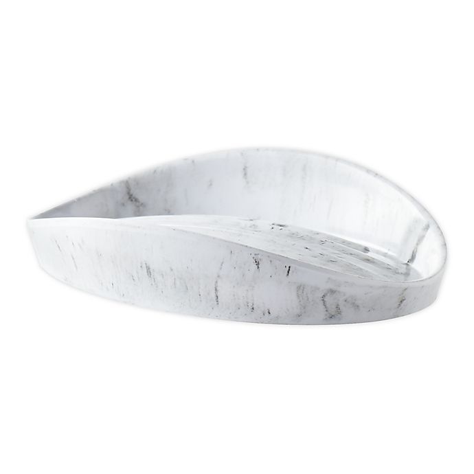 slide 1 of 1, Umbra Curvino Soap Dish - Grey Marble, 1 ct