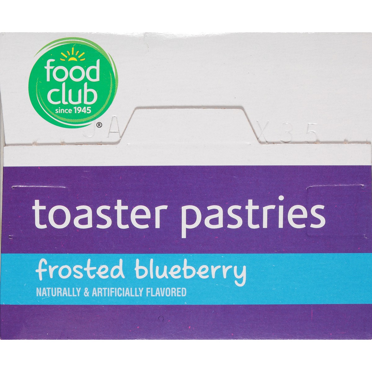 slide 6 of 10, Food Club Frosted Blueberry Toaster Pastries, 6 ct