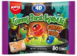 Amos® 4D® Gummy Eyeball Burst Candy Pouch