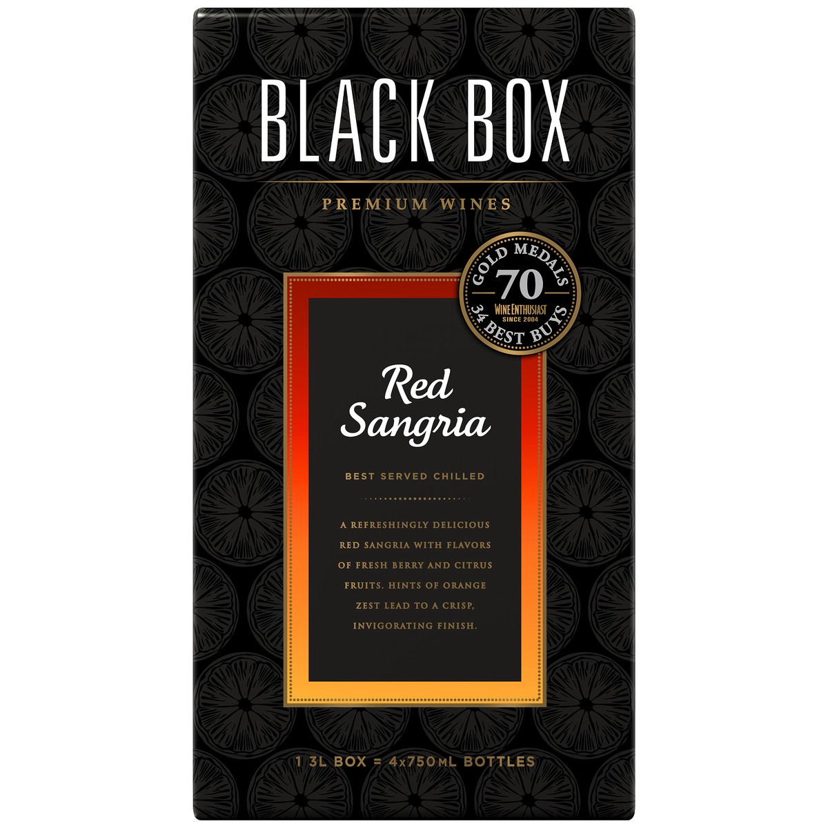 slide 3 of 6, Black Box Sangria Box, 3 liter