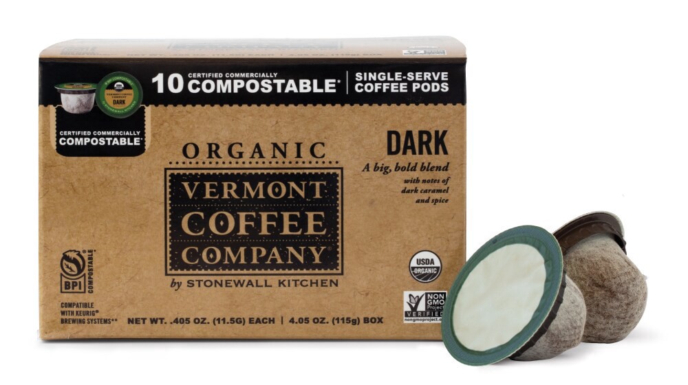 slide 3 of 4, Vermont Org Dk Compostbl Coffee Pods, 10 ct
