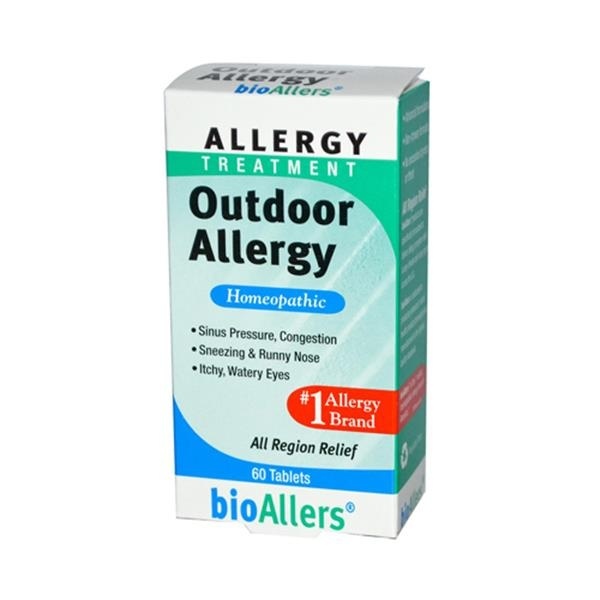 slide 1 of 1, bioAllers Allergy Treatment Outdoor Allergy All Region Relief Tablets, 60 ct