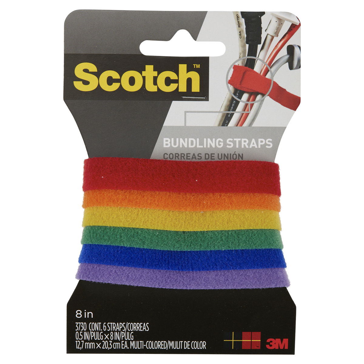 slide 1 of 1, Scotch Bundling Strap, Assorted, 6 ct