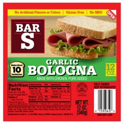 Bar-S Garlic Bologna, 12 oz