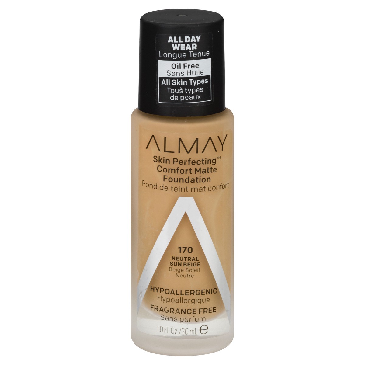 slide 1 of 9, Almay Skin Perfecting Foundation Comfort Matte Neutral Sun Beige - 1 Oz, 1 fl oz