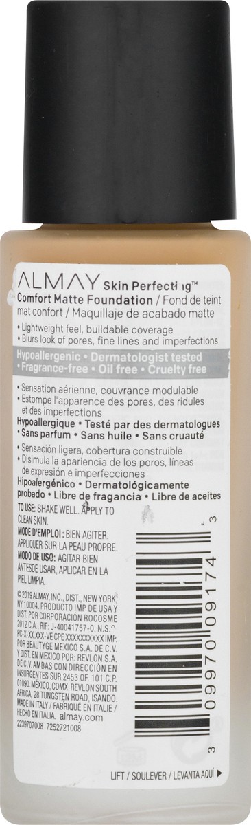 slide 5 of 9, Almay Skin Perfecting Foundation Comfort Matte Neutral Sun Beige - 1 Oz, 1 fl oz