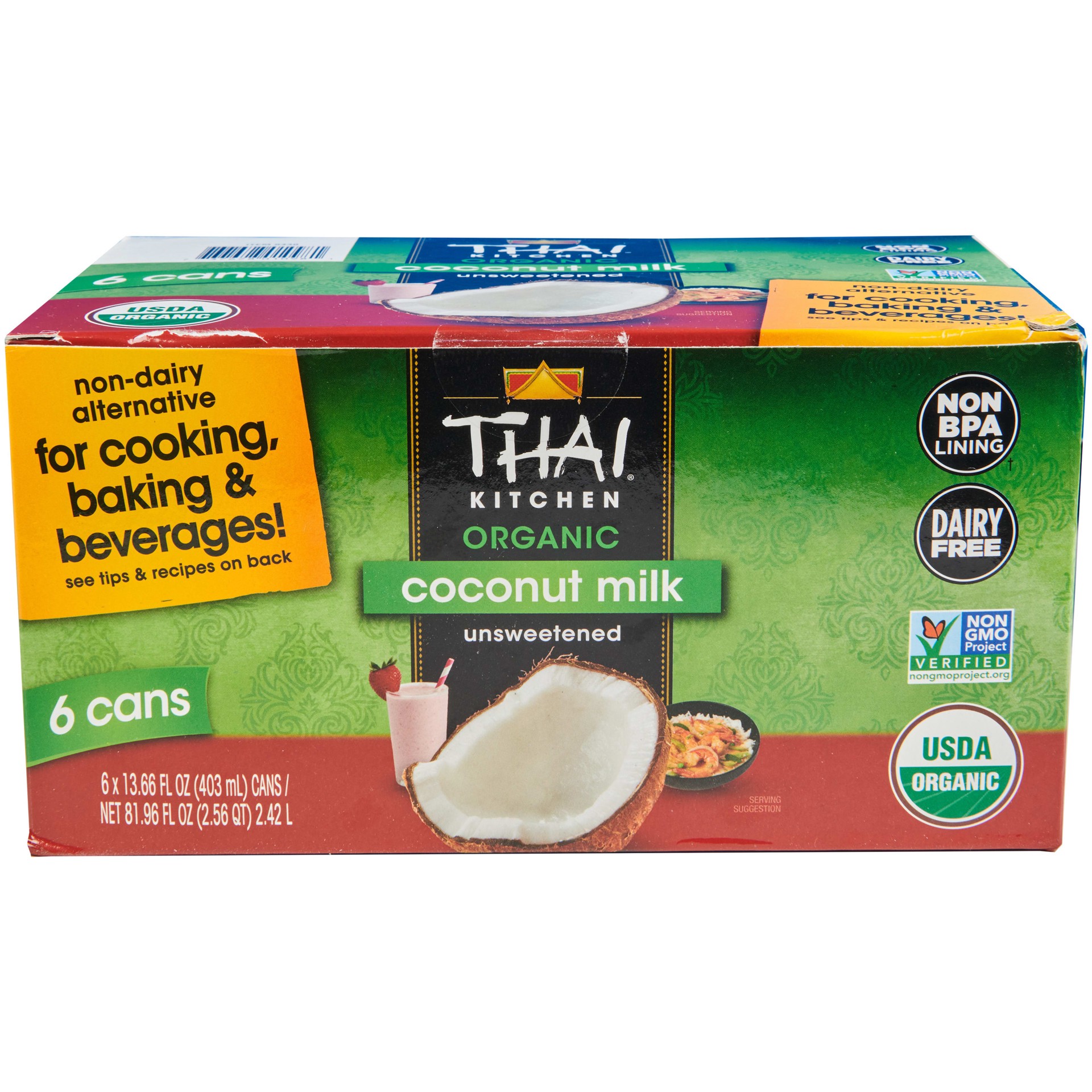 slide 1 of 1, Thai Kitchen Organic Coconut Milk, 