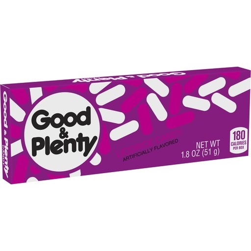 slide 1 of 1, Good & Plenty Licorice Candy, 1.8 oz