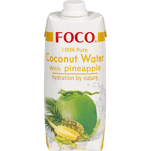 slide 1 of 1, Foco 100% Coconut Water Pineapple - 16.9 oz, 16.9 oz