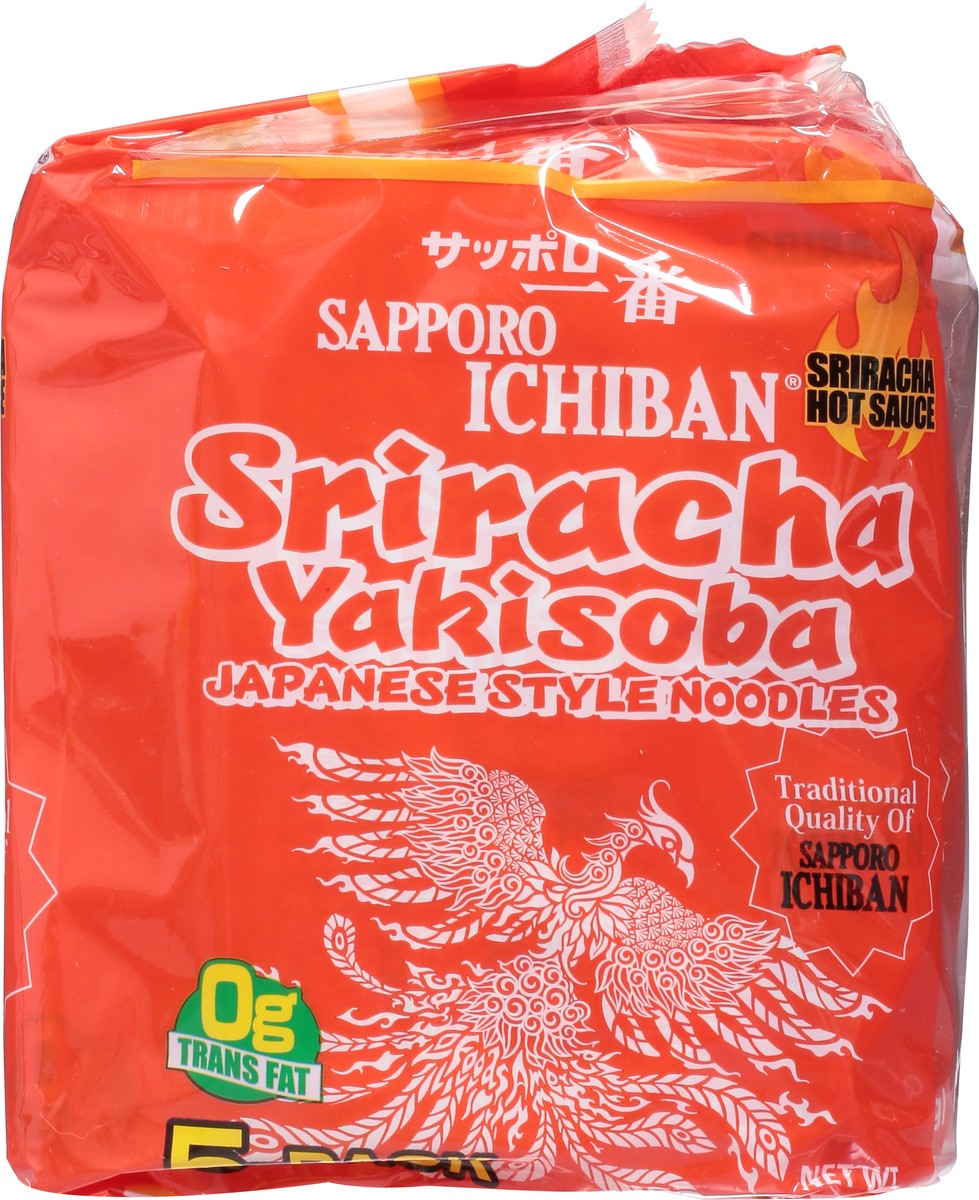 slide 8 of 12, Sapporo Ichiban Japanese Style Sriracha Yakisoba Noodles 5 ea, 5 ct
