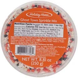 Holiday Home Halloween Ghost Town Sprinkle Mix Tub