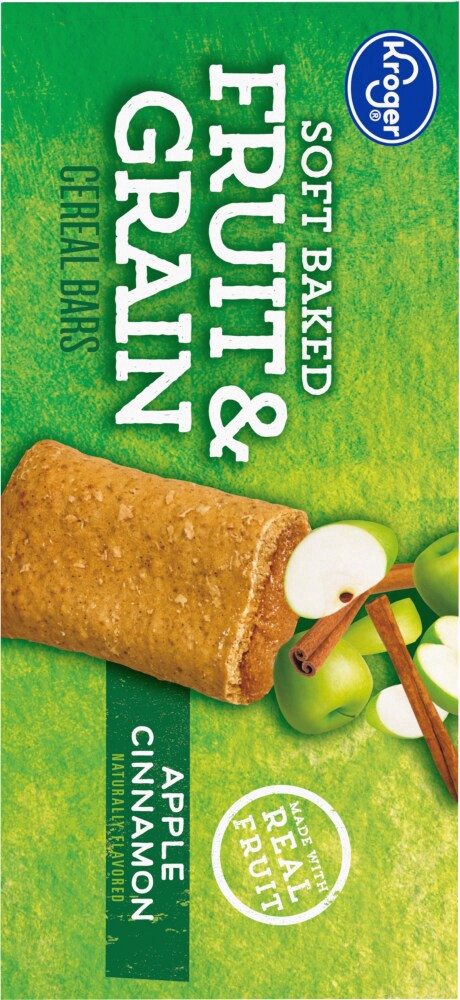 slide 2 of 4, Kroger Apple Cinnamon Fruit Grain Bars, 16 ct
