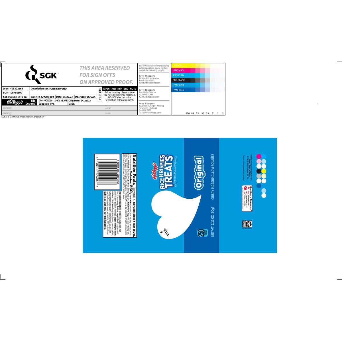 slide 2 of 12, Rice Krispies Treats Kellogg's Rice Krispies Treats Marshmallow Snack Bar, Original, 2.13 oz, 2.13 oz