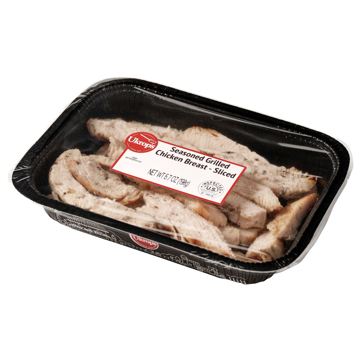 slide 5 of 7, Ukrop's Seasoned Grilled Chicken Breast - Sliced, 6.7 oz