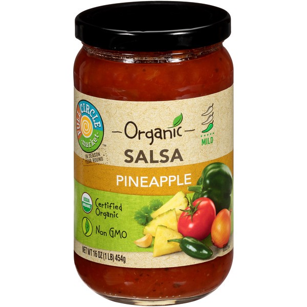slide 1 of 6, Full Circle Market Mild Pineapple Salsa, 16 oz