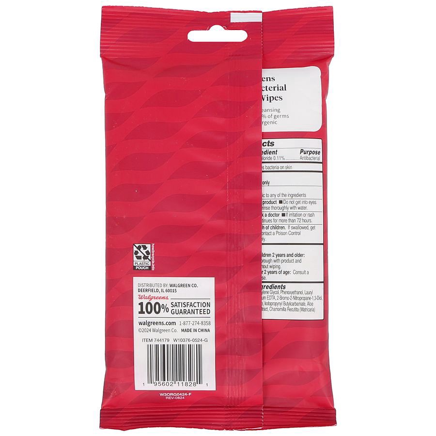 slide 4 of 5, Walgreens Antibacterial Hand Wipes, 20 ct