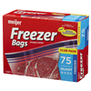 slide 6 of 27, Meijer Re-Closable Double Zipper Quart Freezer Bags, 75 ct