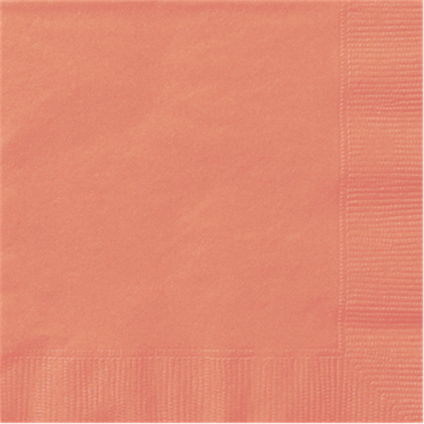 slide 1 of 1, Coral Luncheon Napkins, 1 ct