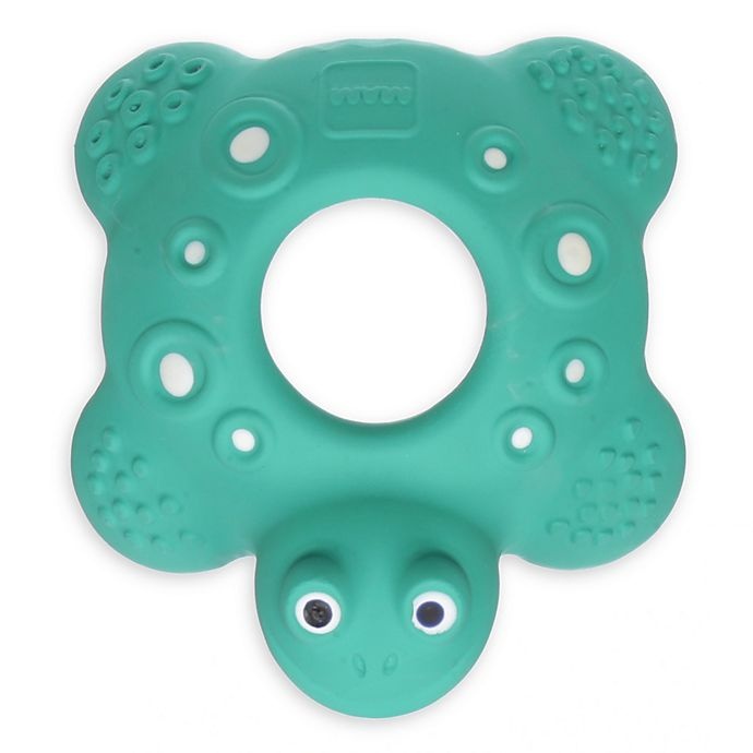 slide 1 of 7, MAM Friends Turtle Natural Rubber Teether - Green, 1 ct