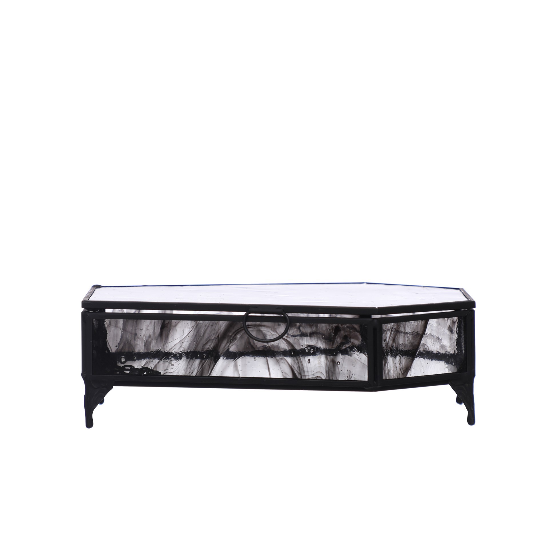 slide 3 of 3, 7" Glass Coffin Box Tabletop Decor By Ashland, 7 in