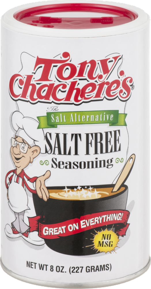 slide 1 of 1, Tony Chachere's Tony Chachere Salt Free Seasoning, 8 oz