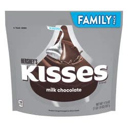 Hershey's KISSES Milk Chocolate Candy Family Pack, 17.9 oz