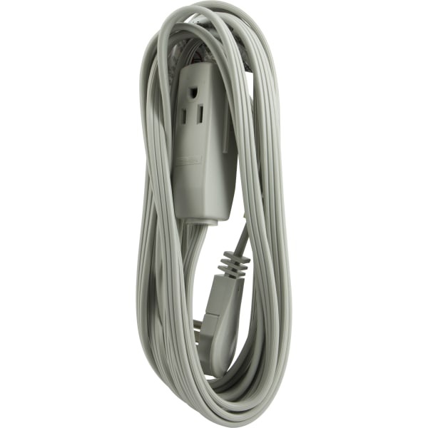 slide 1 of 7, GE 3-Outlet Extension Cord, Gray, 15 ft