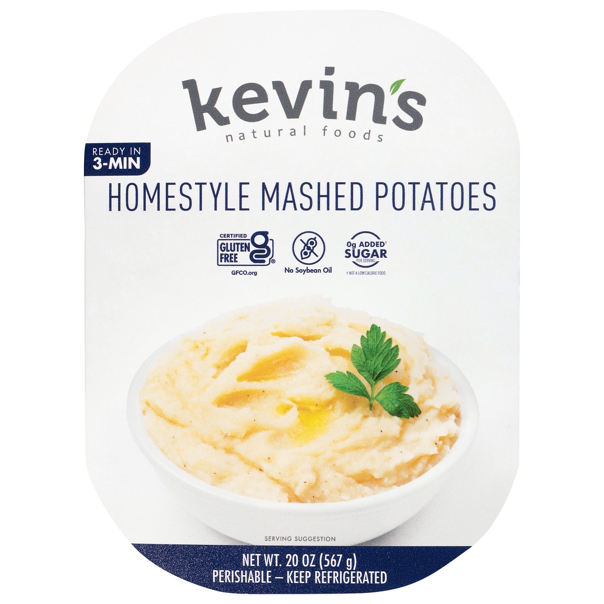 slide 1 of 12, Kevin's Natural Foods Homestyle Mashed Potatoes 20 oz, 20 oz