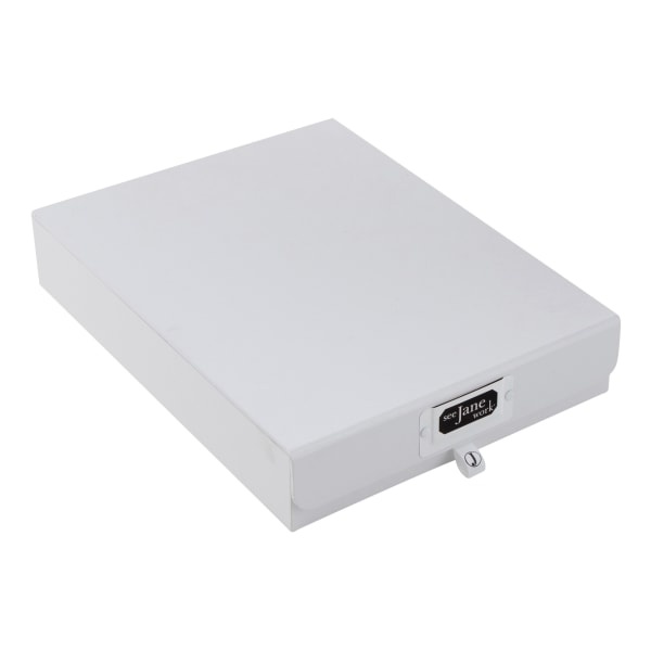 slide 1 of 5, See Jane Work Document Box, Small Size, White, 1 ct