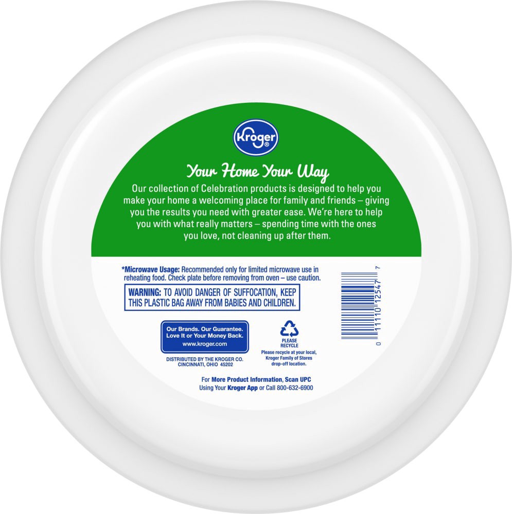 slide 2 of 6, Kroger Celebration Ultra Paper Plates, 100 ct