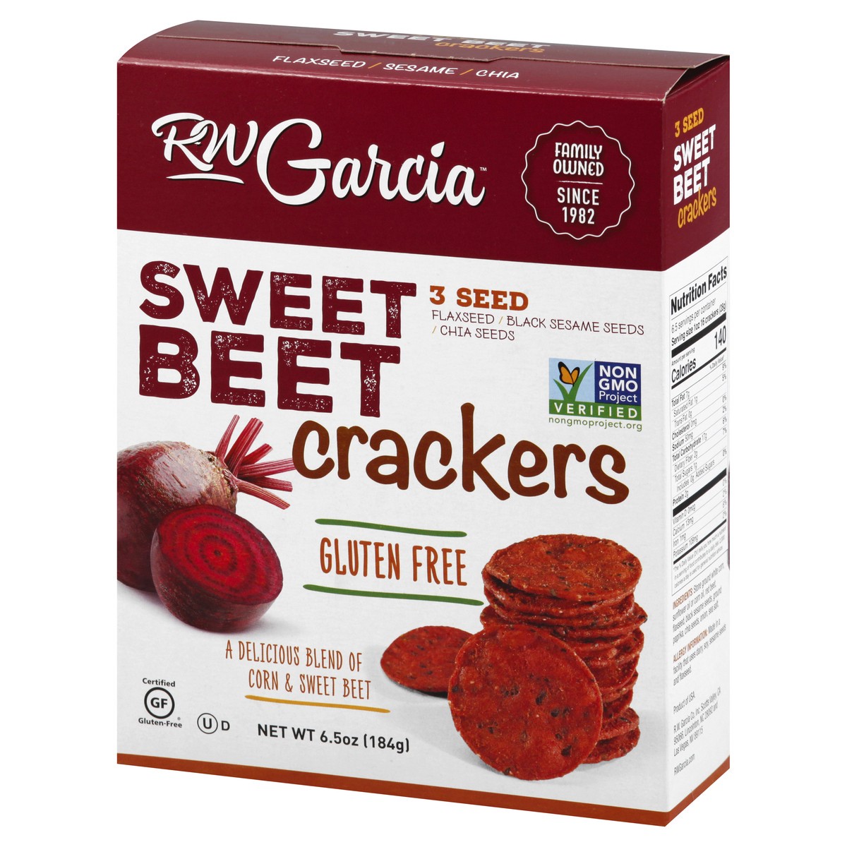 slide 7 of 12, RW Garcia 3 Seed Sweet Beet Crackers 6.5 oz, 6.5 oz