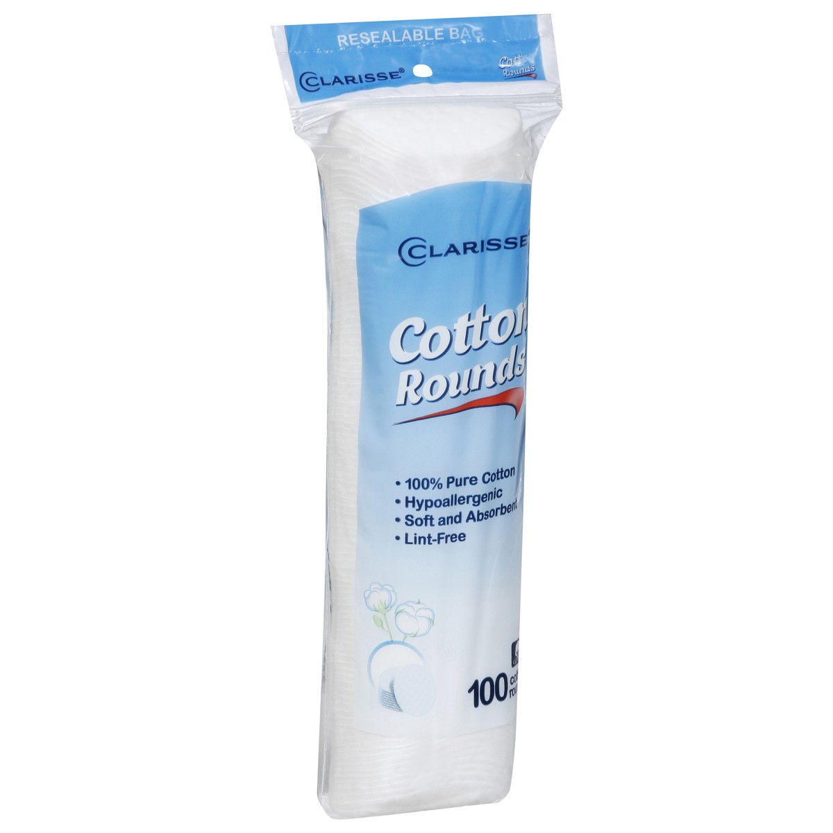 slide 6 of 9, Clarisse Cotton Rounds, 100 ct