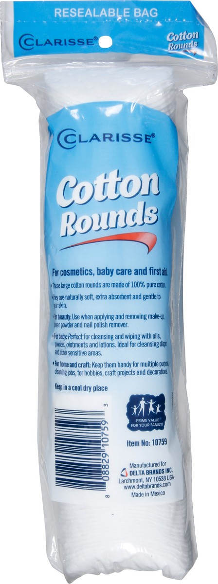 slide 2 of 9, Clarisse Cotton Rounds, 100 ct