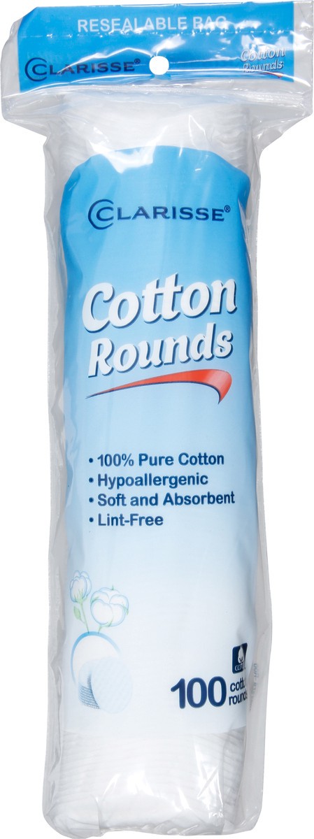 slide 9 of 9, Clarisse Cotton Rounds, 100 ct