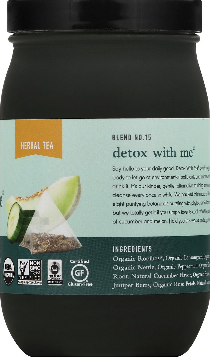 slide 8 of 9, Paromi Detox with Me Caffeine Free Pyramid Sachets Herbal Tea 15 ea, 15 ct