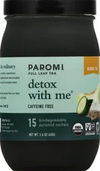Paromi Detox with Me Caffeine Free Pyramid Sachets Herbal Tea - 15 ct