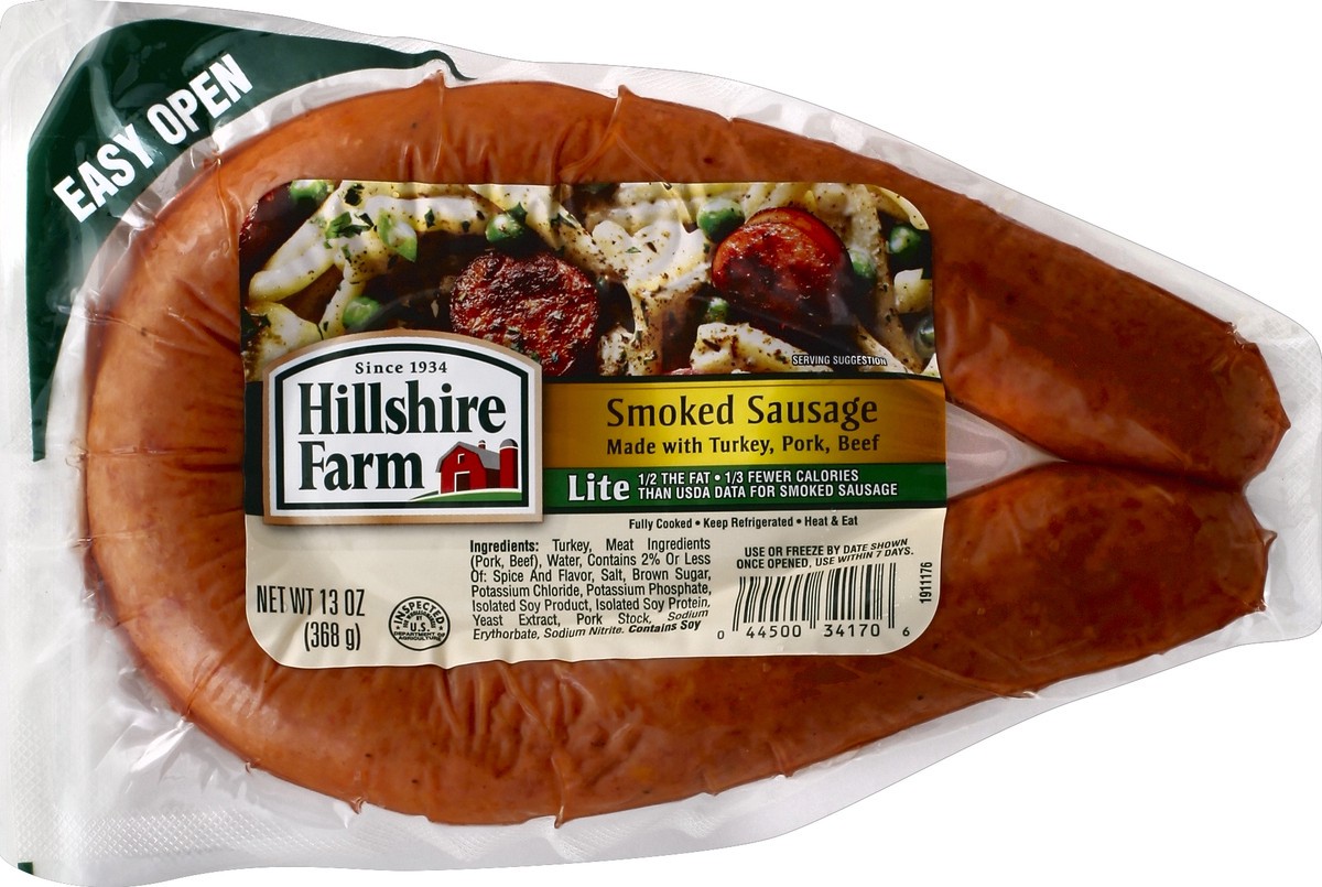 slide 3 of 5, Hillshire Farm Lite Smoked Sausage Rope, 13 oz