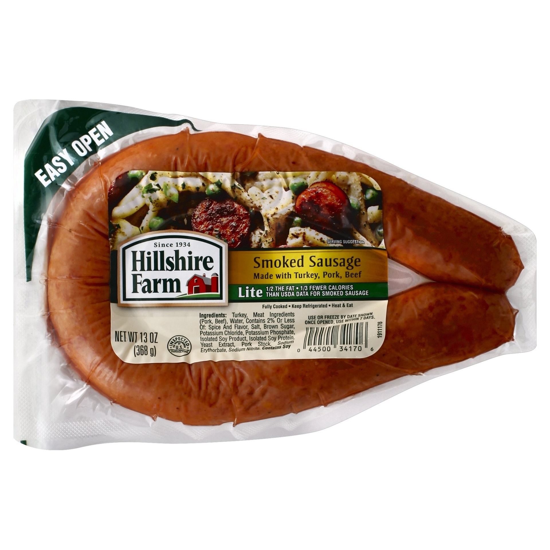 slide 1 of 5, Hillshire Farm Lite Smoked Sausage Rope, 13 oz