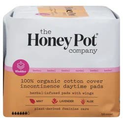 The Honey Pot Company Organic Herbal-Infused Incontinence Daytime Pads with Wings 16 ea