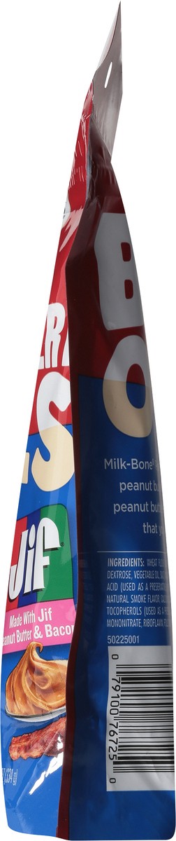 slide 7 of 16, Milkbone Jif Peanut Buttery Soft & Chewy Peanut Butter & Bacon Bites 11.8 Ounce, 11.8 oz