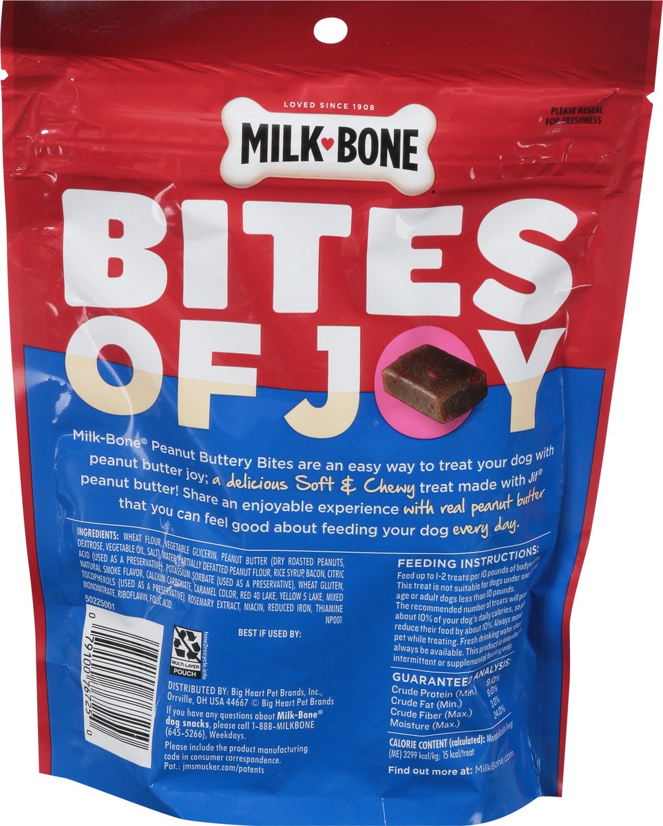 slide 3 of 16, Milkbone Jif Peanut Buttery Soft & Chewy Peanut Butter & Bacon Bites 11.8 Ounce, 11.8 oz
