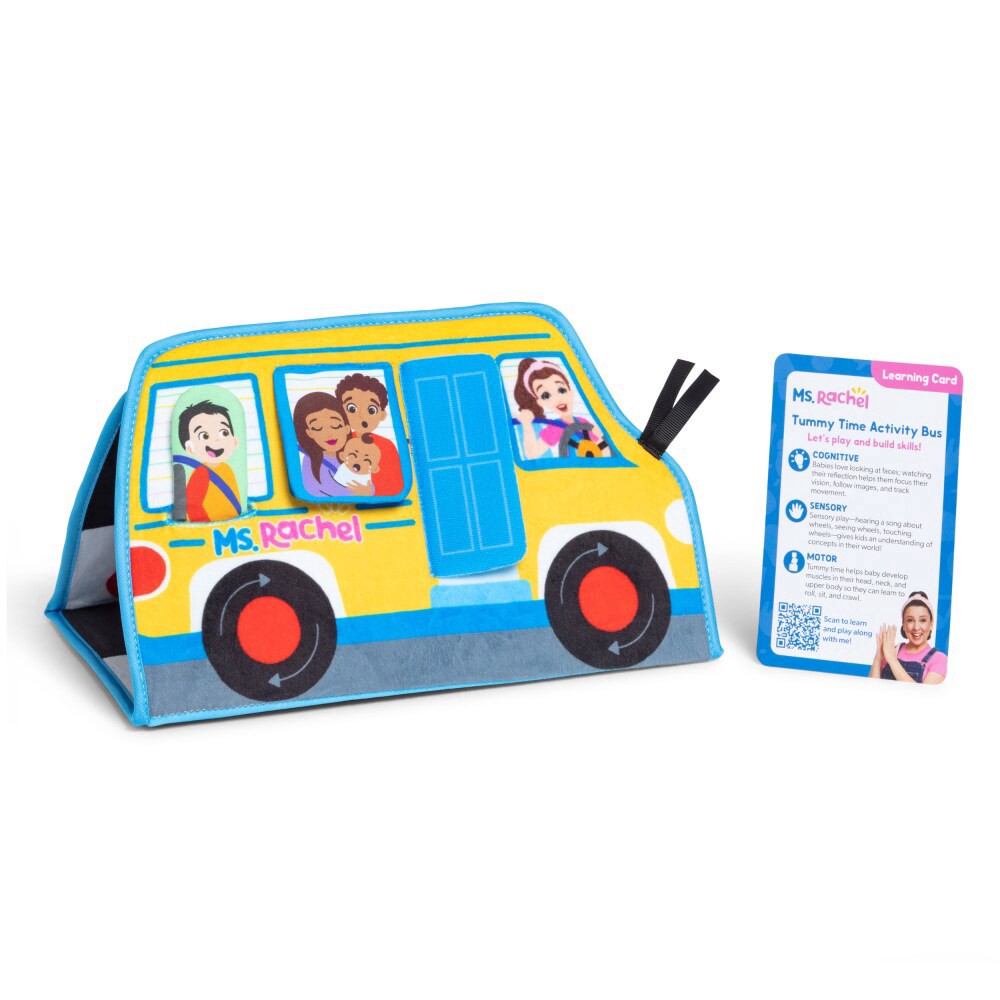 slide 2 of 5, MSR Play Along Wheels On The Bus Tummy Time Toy, 1 ct