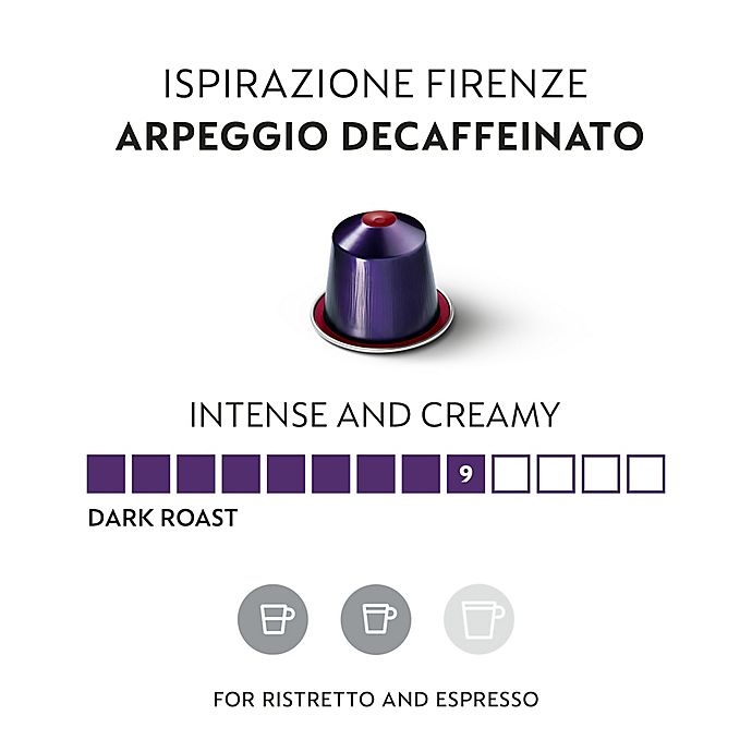 slide 2 of 7, Nespresso OriginalLine Ispirazione Firenze Decaffeinato Arpeggio Espresso Capsules, 50 ct