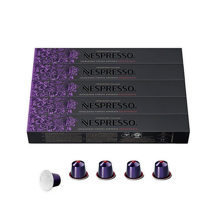 slide 1 of 7, Nespresso OriginalLine Ispirazione Firenze Decaffeinato Arpeggio Espresso Capsules, 50 ct