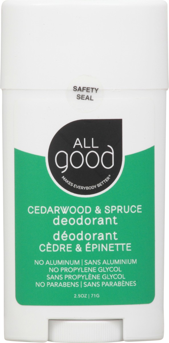 slide 9 of 12, All Good Cedarwood & Spruce Deodorant 2.5 oz, 2.5 oz