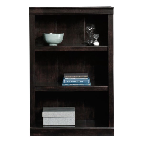 slide 10 of 10, Realspace 45"H 3-Shelf Bookcase, Peppered Black, 1 ct