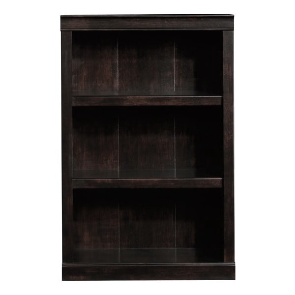slide 4 of 10, Realspace 45"H 3-Shelf Bookcase, Peppered Black, 1 ct